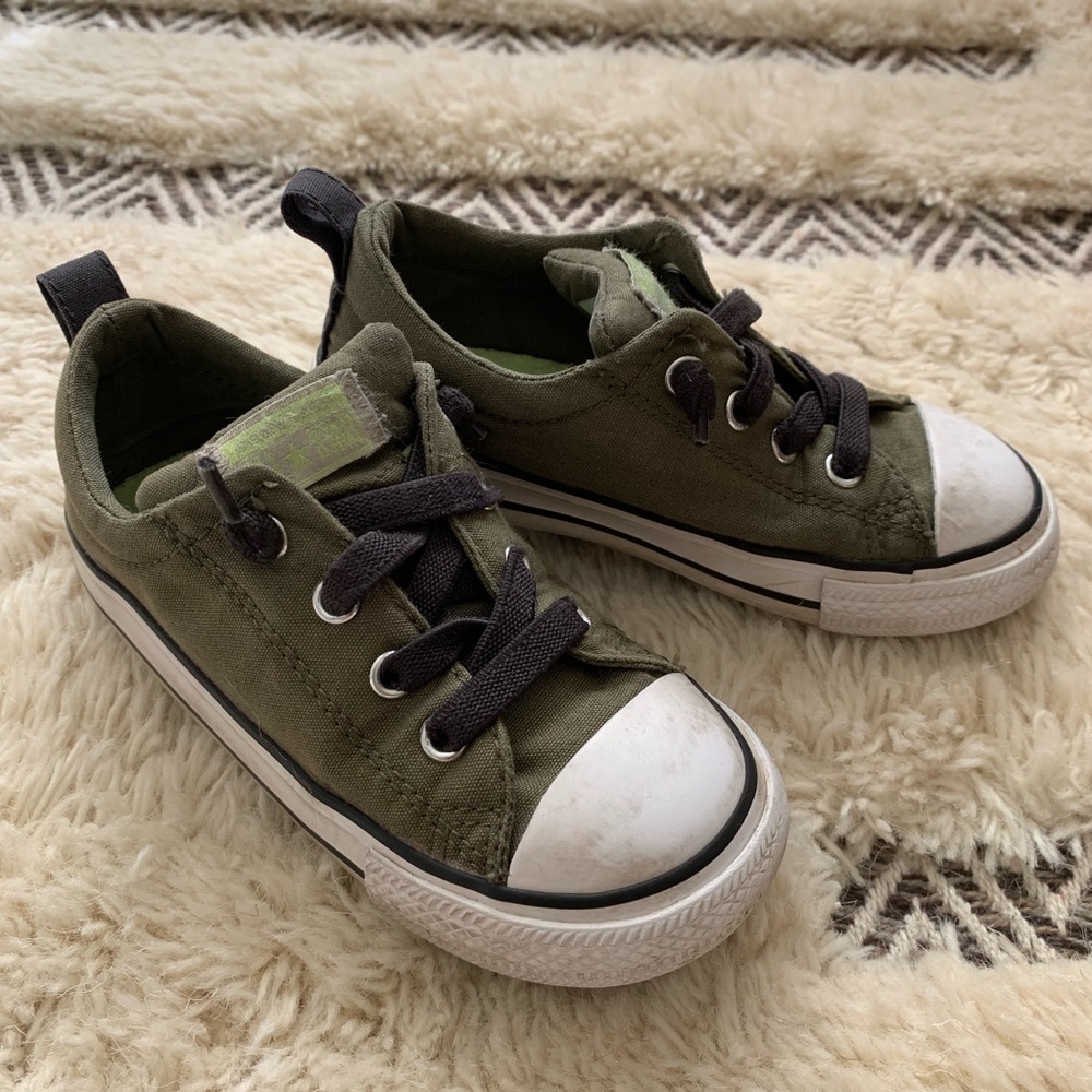 Army Green Converse, size 9
